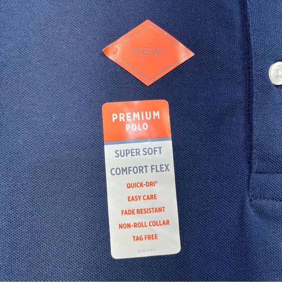 St. John’s Bay Performance Comfort Flex Quick Dry Polo - Picture 7 of 11